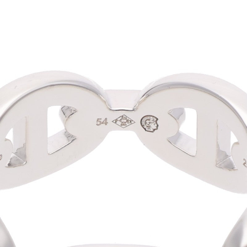 HERMES Chaine d'Ancre Enchainee PM Silver Ring Size 54