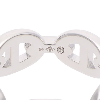 HERMES Chaine d'Ancre Enchainee PM Silver Ring Size 54