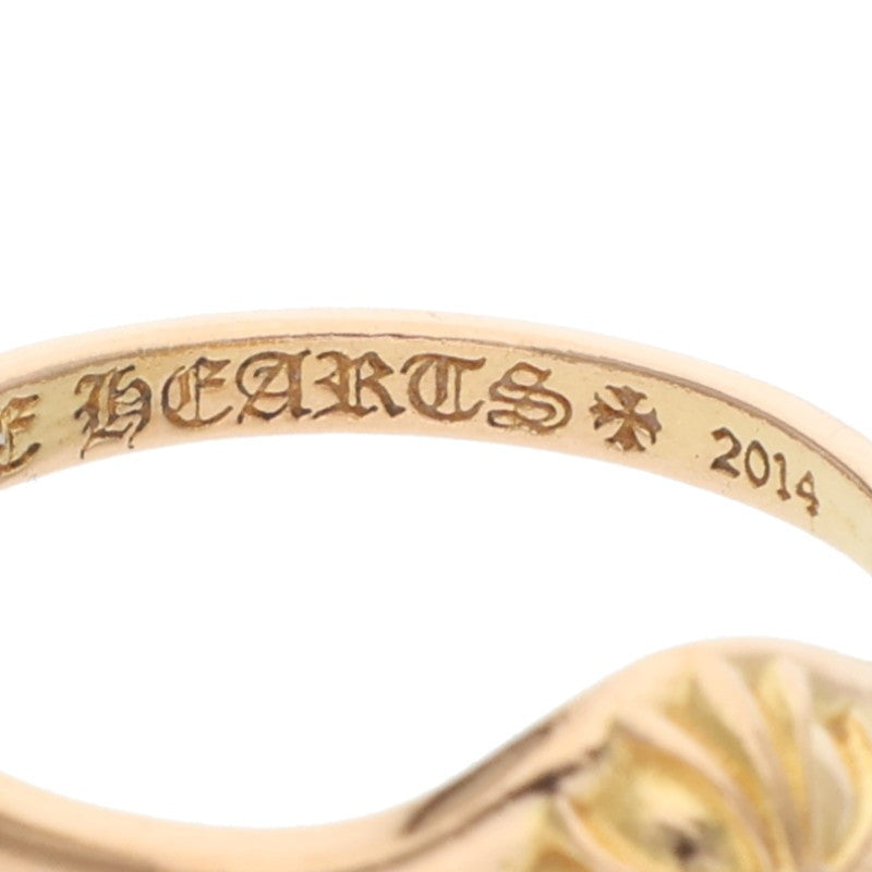 Chrome Hearts 22K Yellow Gold Bubblegum Cross Ring Size JP 9