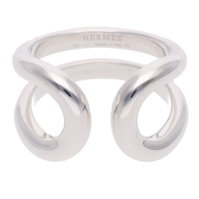 HERMES Lima PM Silver Ring Size 53