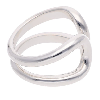 HERMES Lima PM Silver Ring Size 53