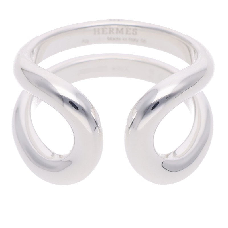 HERMES Lima PM Silver Ring Size 55