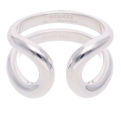 HERMES Lima PM Silver Ring Size 55