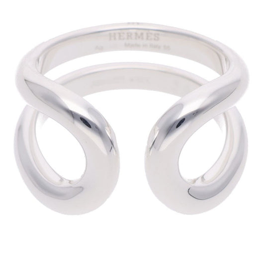 HERMES Lima PM Silver Ring Size 55