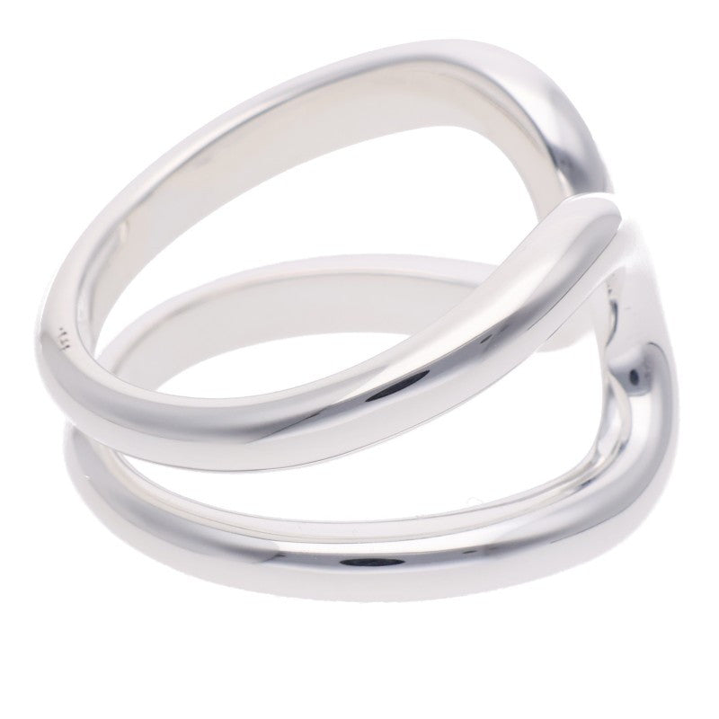 HERMES Lima PM Silver Ring Size 55