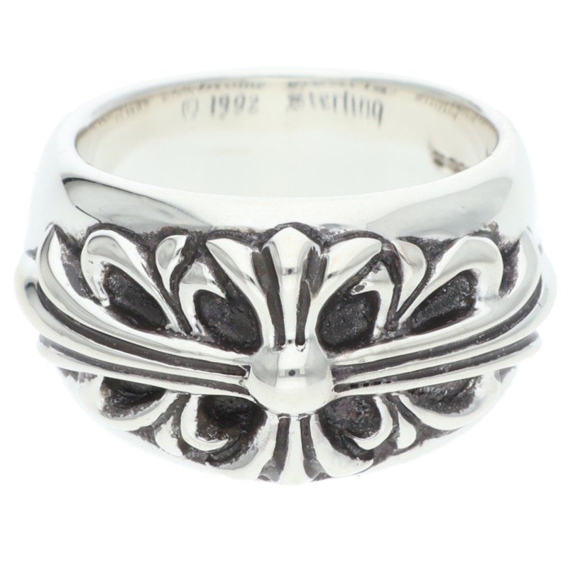 Chrome Hearts FLRL CRS Silver Ring Size JP 14