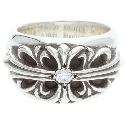 Chrome Hearts Floral Cross 1 Sterling Silver Size JP 13