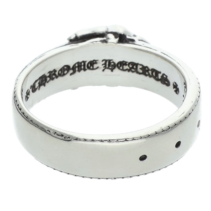 Chrome Hearts BELTED CH SML Logo Silver Ring Size JP 16