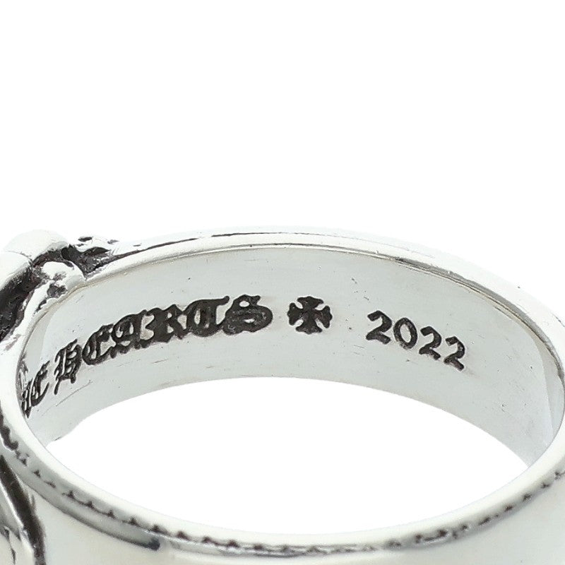 Chrome Hearts BELTED CH SML Logo Silver Ring Size JP 16