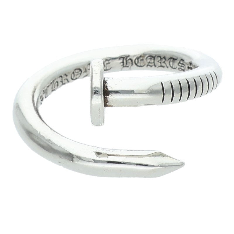Chrome Hearts Nail Flat Silver Ring Size JP 19