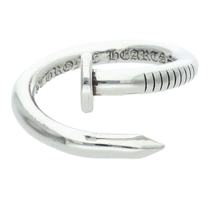 Chrome Hearts Nail Flat Silver Ring Size JP 19