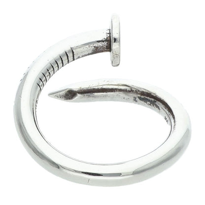 Chrome Hearts Nail Flat Silver Ring Size JP 19
