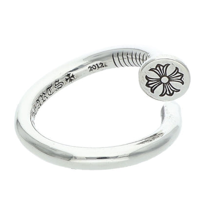 Chrome Hearts Nail Flat Silver Ring Size JP 19