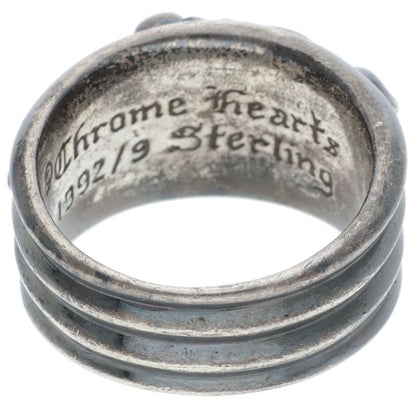 Chrome Hearts DAGGER Black Rhodium Plated Ring Size JP 18.5