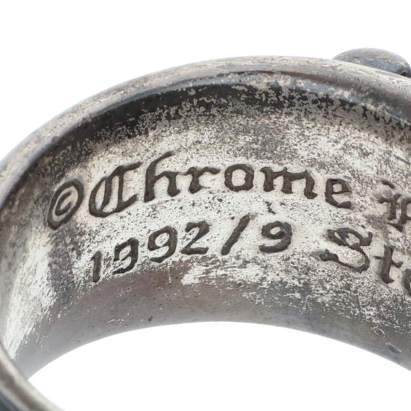 Chrome Hearts DAGGER Black Rhodium Plated Ring Size JP 18.5