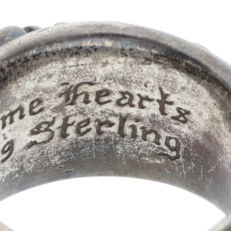 Chrome Hearts DAGGER Black Rhodium Plated Ring Size JP 18.5