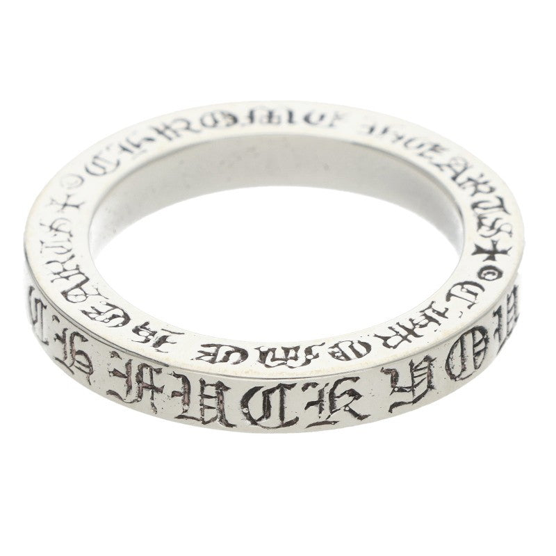 Chrome Hearts 3mm Spacer FUCKYOU Silver Ring Size ONE SIZE