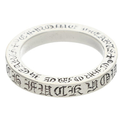 Chrome Hearts 3mm Spacer FUCKYOU Silver Ring Size ONE SIZE