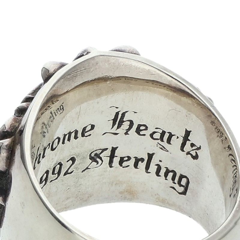 Chrome Hearts KEEPER Sterling Silver Ring Size ONE SIZE