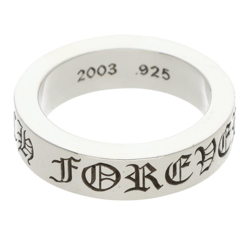 Chrome Hearts 6mm SPACER FOREVER Silver Ring Size 18.5