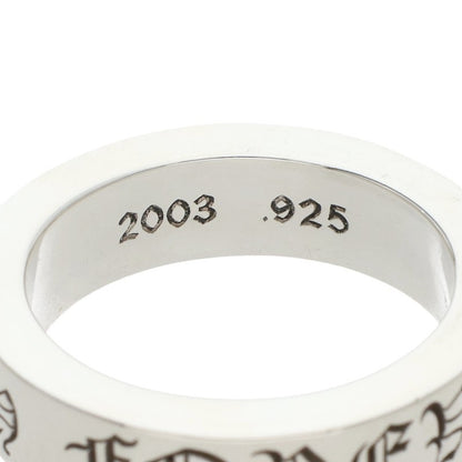 Chrome Hearts 6mm SPACER FOREVER Silver Ring Size 18.5