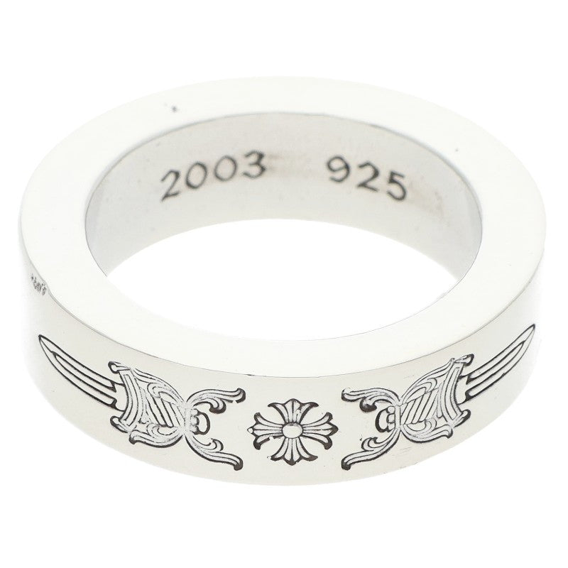 Chrome Hearts 6mm SPACER DAGGER Silver Ring Size ONE SIZE
