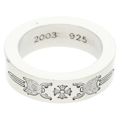 Chrome Hearts 6mm SPACER DAGGER Silver Ring Size ONE SIZE