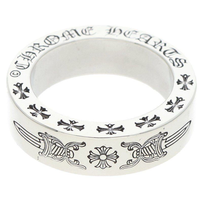 Chrome Hearts 6mm SPACER DAGGER Silver Ring Size ONE SIZE