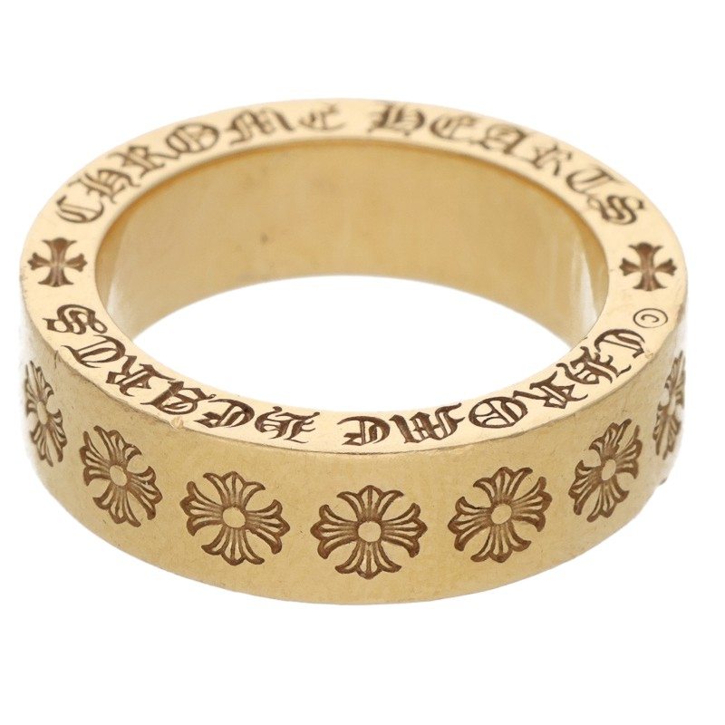 Chrome Hearts 22K 6mm Spacer Gold Ring Size JP 11