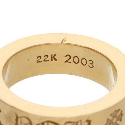 Chrome Hearts 22K 6mm Spacer Gold Ring Size JP 11