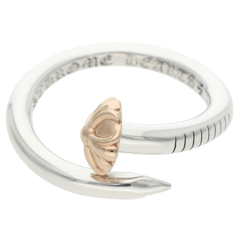 Chrome Hearts NAIL CRSBALL W GLD Ring Size ONE SIZE
