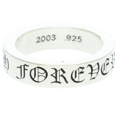 Chrome Hearts 6mm SPACER FOREVER Silver Ring Size 19.5
