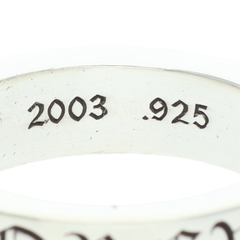 Chrome Hearts 6mm SPACER FOREVER Silver Ring Size 19.5