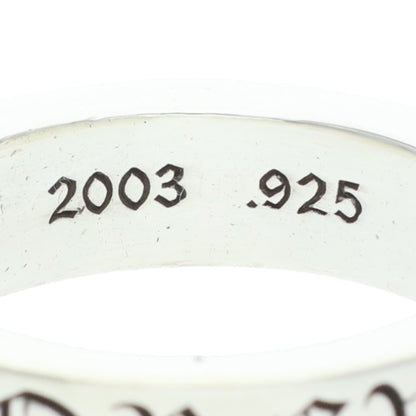 Chrome Hearts 6mm SPACER FOREVER Silver Ring Size 19.5
