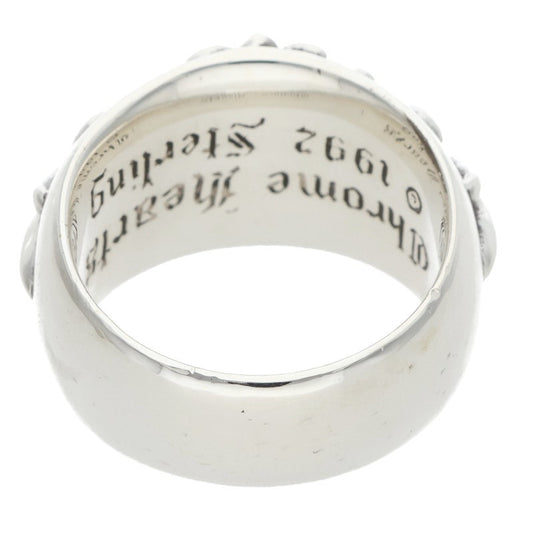 Chrome Hearts FLRL CRS Silver Ring Size JP 19
