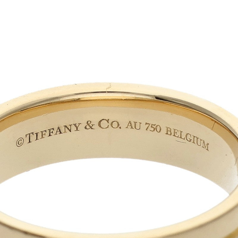 TIFFANY&Co. Tiffany T K18YG Wide Diamond Ring Size JP 15