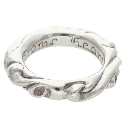 Chrome Hearts SCRL BAND Silver Ring Size JP 8