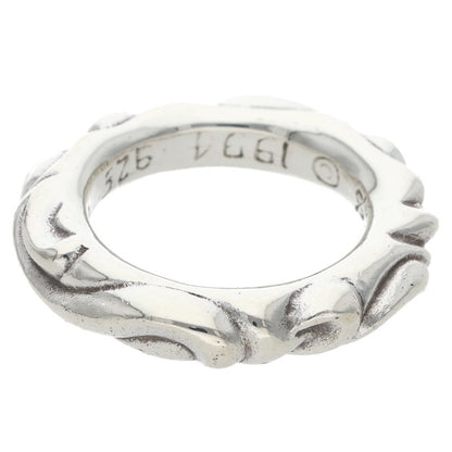 Chrome Hearts SCRL BAND Silver Ring Size JP 8