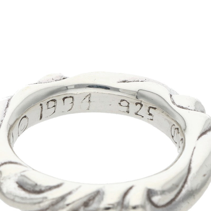 Chrome Hearts SCRL BAND Silver Ring Size JP 8