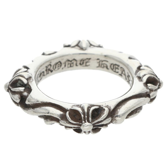 Chrome Hearts SBT BAND Sterling Silver Ring Size JP 9.5
