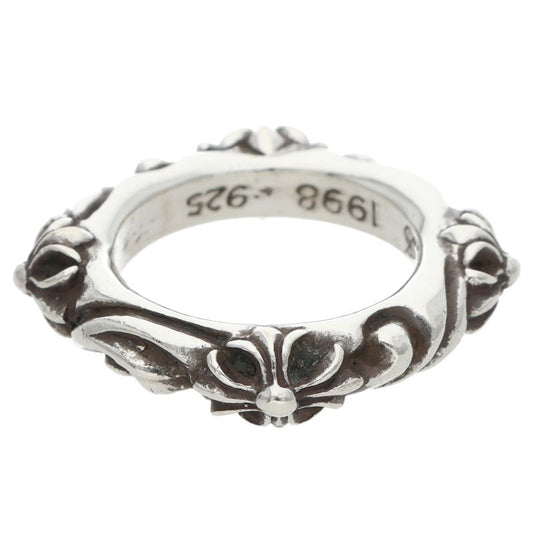 Chrome Hearts SBT BAND Sterling Silver Ring Size JP 9.5