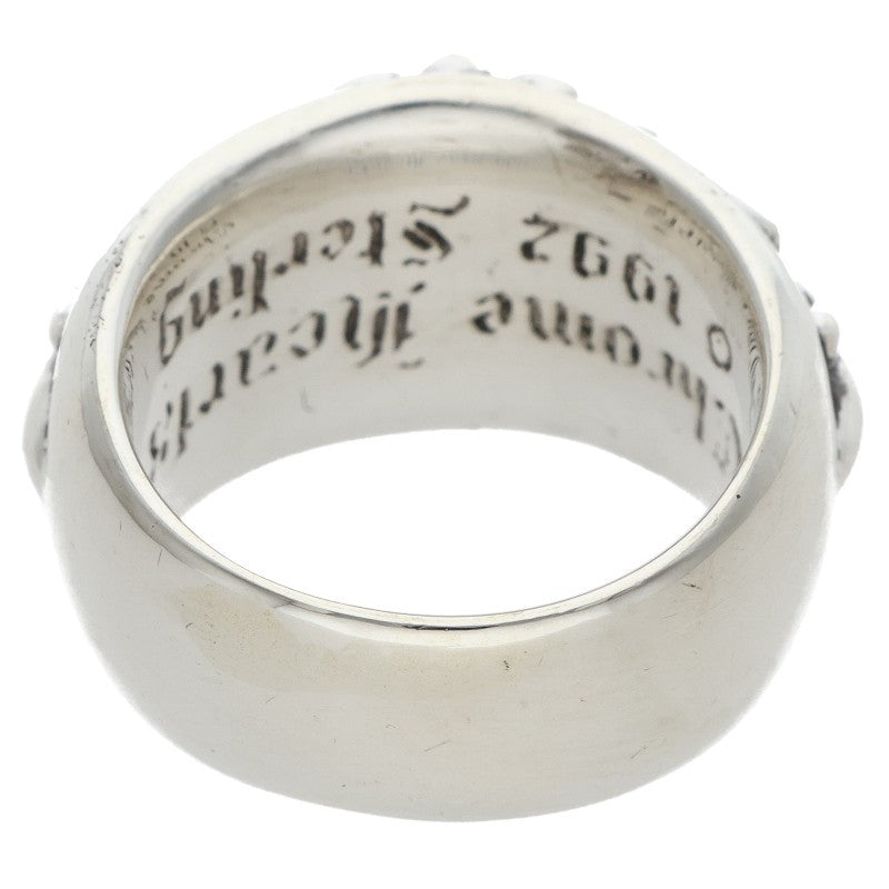 Chrome Hearts FLRL CRS Sterling Silver Ring Size JP 15
