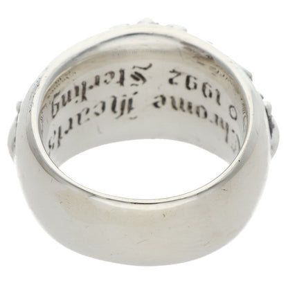 Chrome Hearts FLRL CRS Sterling Silver Ring Size JP 15