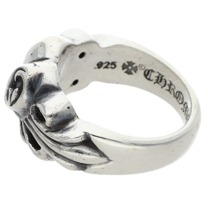 Chrome Hearts FLRL CRS HRT Silver Ring Size JP 10.5