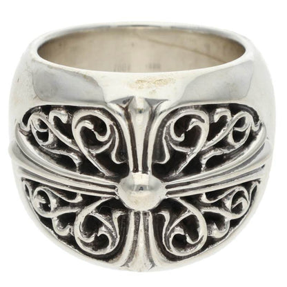 Chrome Hearts Classic Oval Cross Silver Ring Size JP 29