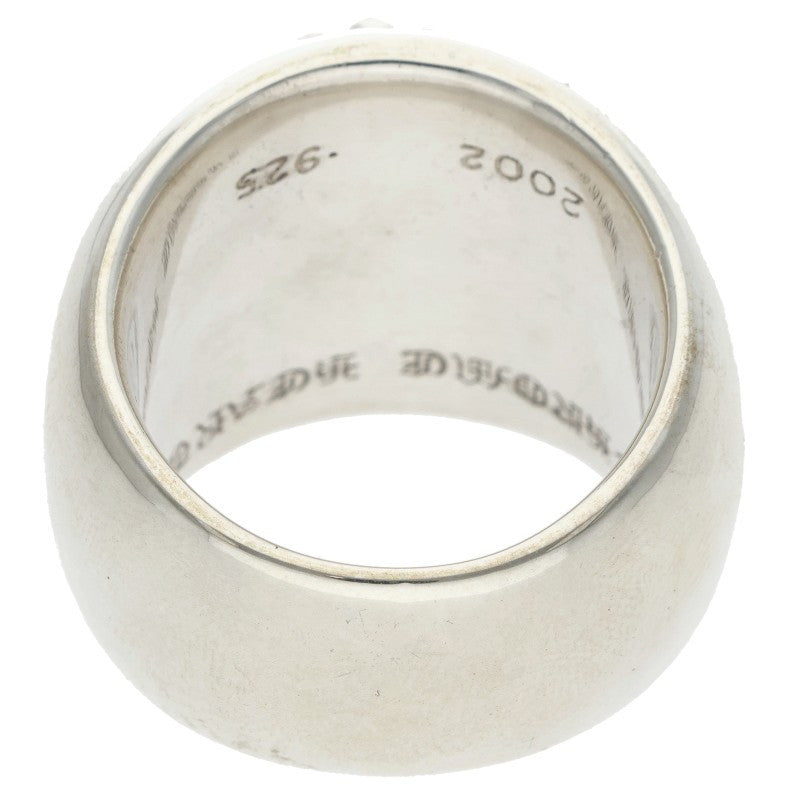 Chrome Hearts Classic Oval Cross Silver Ring Size JP 29