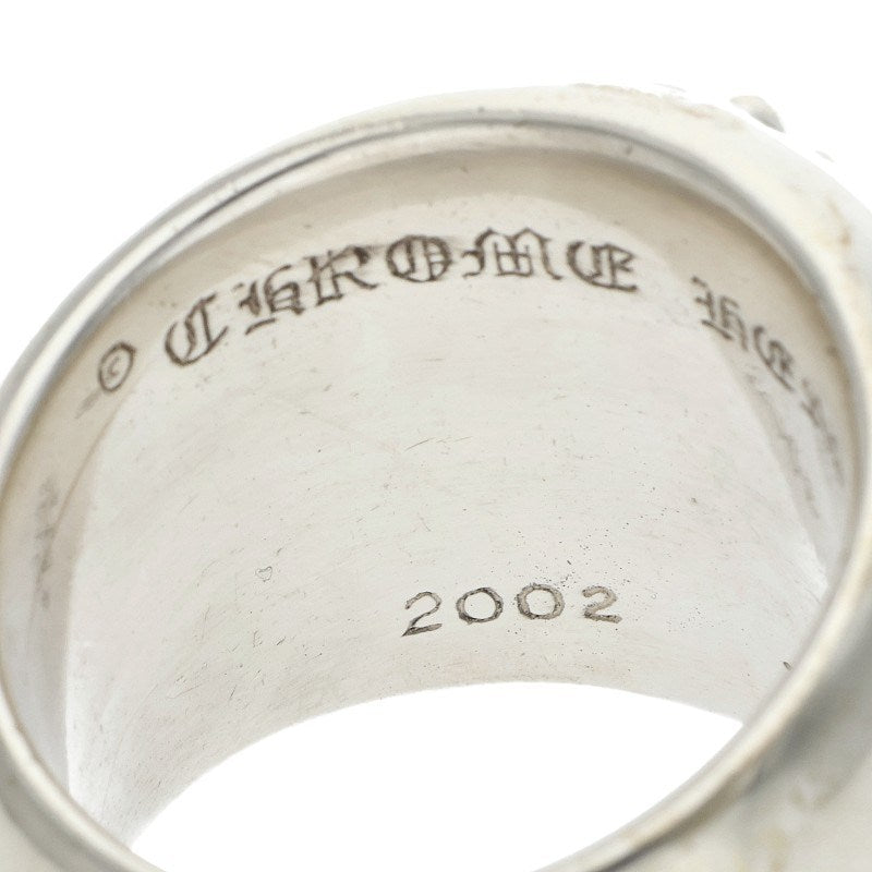 Chrome Hearts Classic Oval Cross Silver Ring Size JP 29