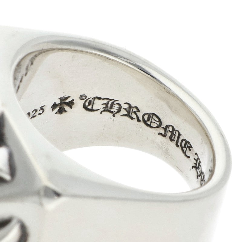 Chrome Hearts CH Plus Pyramid 925 Silver Ring Size JP 16