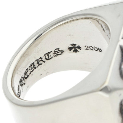 Chrome Hearts CH Plus Pyramid 925 Silver Ring Size JP 16