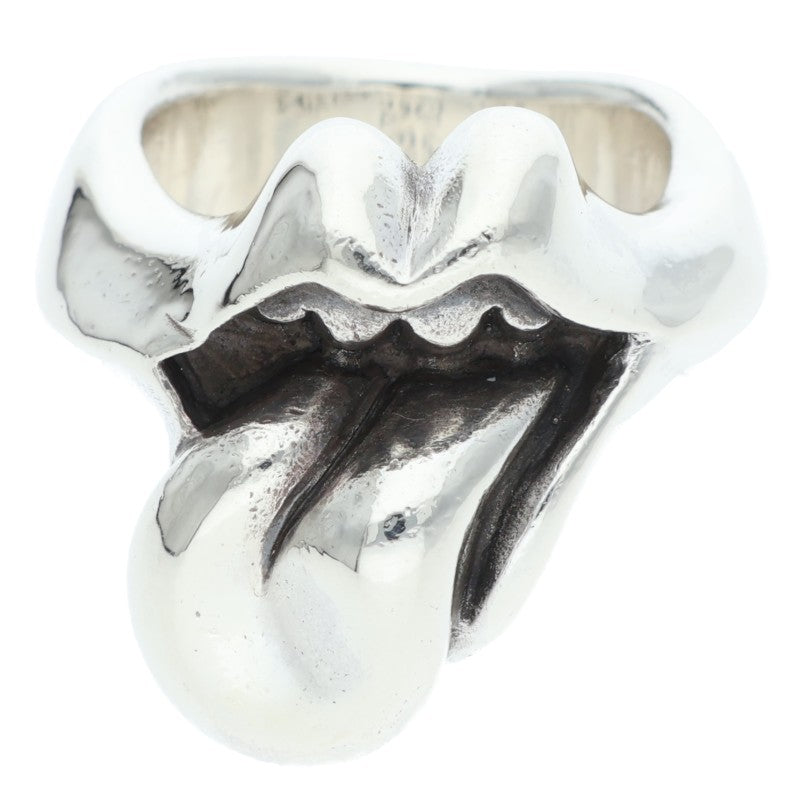Chrome Hearts LIP TONGUE-MD Medium Silver Ring Size JP 16.5